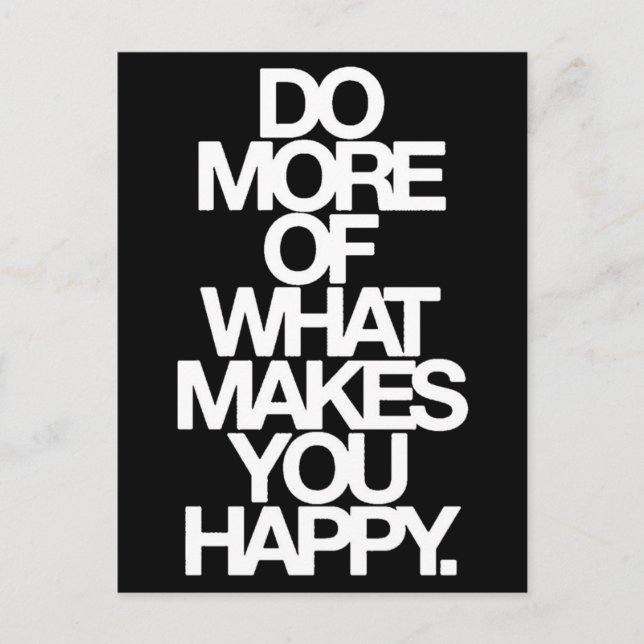 Glück Postkarte (Vorderseite)