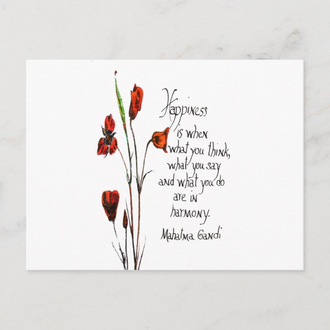 Glück Postkarte (Vorderseite)