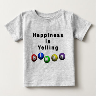 Glück ruft BINGO Baby T-shirt