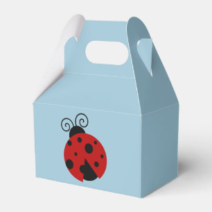 Glück sei ein Niedlicher Cartoon von Ladybug Geschenkschachtel