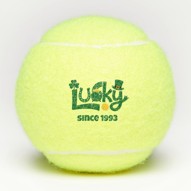 Glück seit dem Jahr Tennisbälle (Vorderseite)