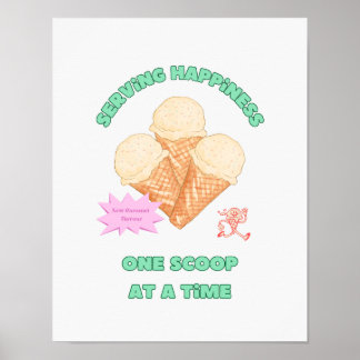 Glück servieren poster