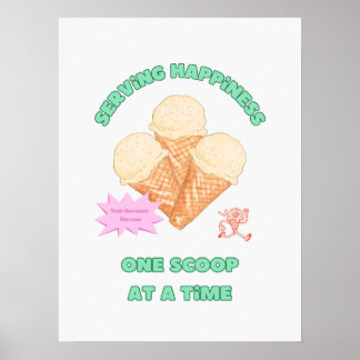 Glück servieren poster