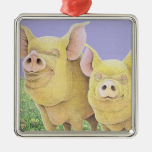 Glück Silbernes Ornament