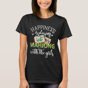Glück spielt Mahjong Funny Tile Game Spaß T-Shirt