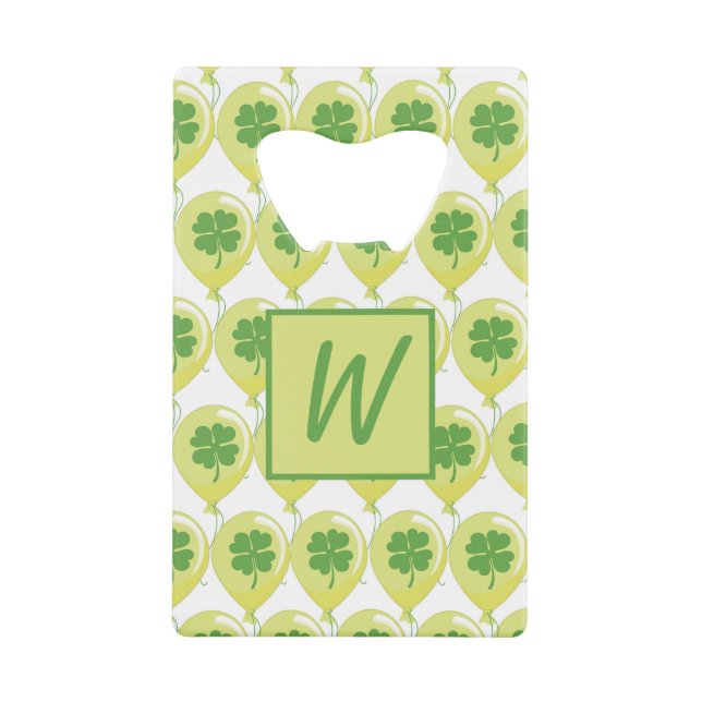 Glück St. Patrick's Clovers Geldbeutel Flaschenöffner (Vorderseite)