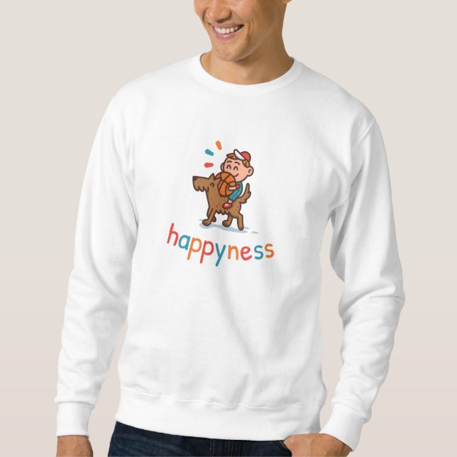 Glück Sweatshirt (Vorderseite)