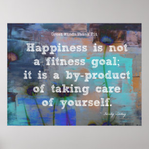 Glück und Fitness! Poster