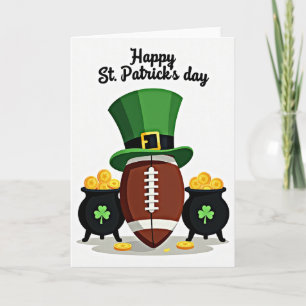 Glück und Fußball St. Patrick's Day Karte