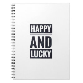 Glück und Glück Notizblock