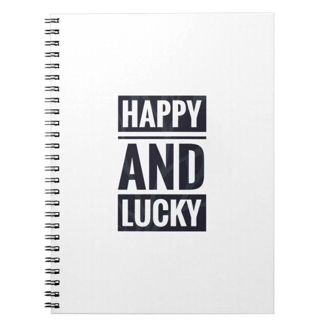 Glück und Glück Notizblock (Vorderseite)