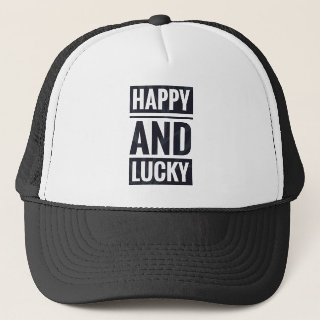 Glück und Glück Truckerkappe (Vorderseite)