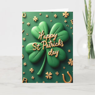 Glück und Gold St. Patrick's Day Karte