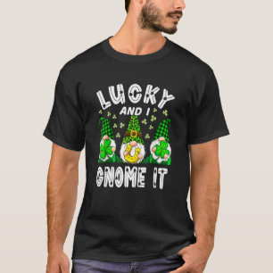 Glück und ich werde es glücklich Kleeblatt St Patr T-Shirt