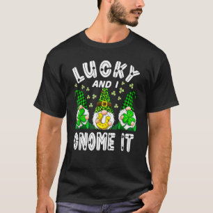 Glück und ich werde es glücklich Kleeblatt St Patr T-Shirt