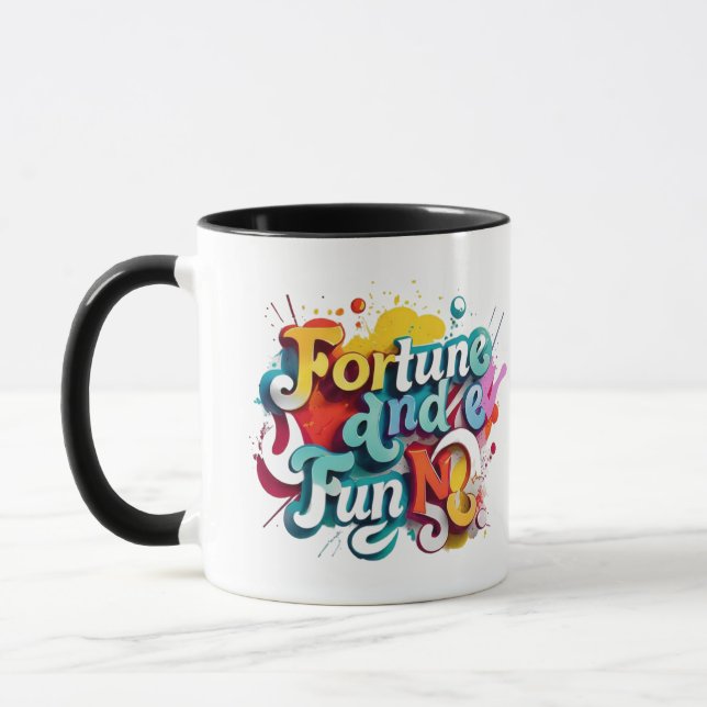 "Glück und Spaß" Tasse (Links)