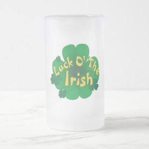 Glück-von-d-irisch Mattglas Bierglas