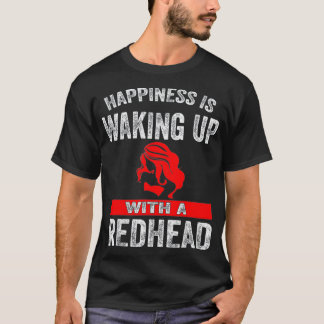 Glück Wecke mit einem Redhead _2 auf T-Shirt