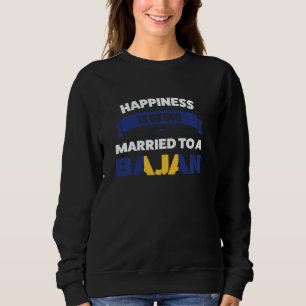 Glück wird einem Bajan verheiratet Sweatshirt