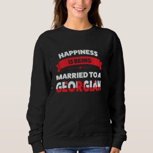 Glück wird einem georgischen Giorgia verheiratet Sweatshirt