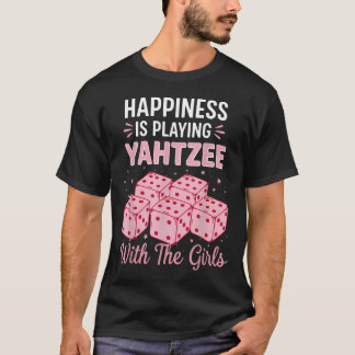 Glück Yahtzee Mit Den Mädchen Spiel Würfelspiel T-Shirt