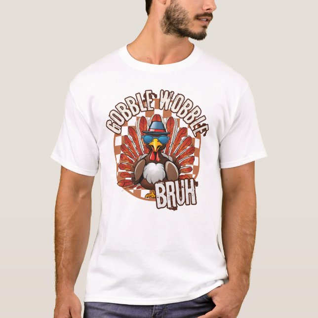 GLUCKERNDE WOBBLE BRUH T-Shirt (Vorderseite)