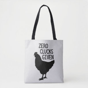 Gluckerne null lustiger Bauernhof-Huhn-Tasche