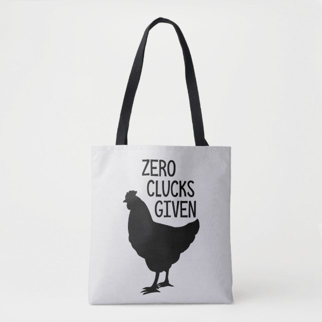 Gluckerne null lustiger Bauernhof-Huhn-Tasche (Vorderseite)