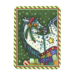 GLÜCKGRAUEN IN EINER EINZIGEN PFERDE OFFENE SCHLAC MAGNET