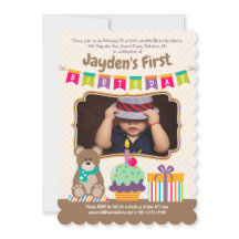 Glücklich 1. Geburtstag Teddybear Cupcake Bunting
