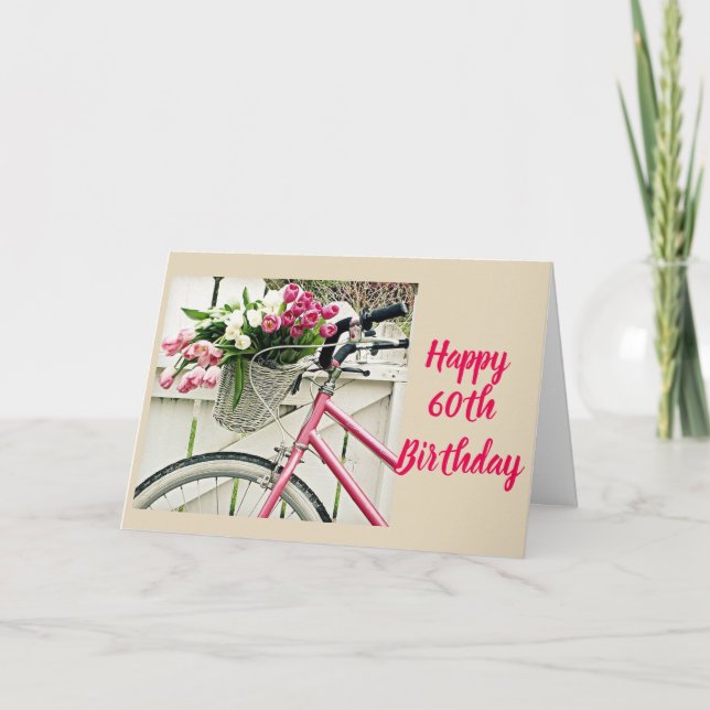 **GLÜCKLICH 60. GEBURTSTAG** ZU MEINEM "TWIN" KARTE (Vorderseite)