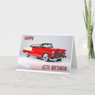 GLÜCKLICH "65." GEBURTSTAG AN EINEN KLASSISCHEN MA KARTE