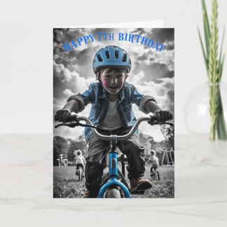 glücklich 7. Geburtstag Karte