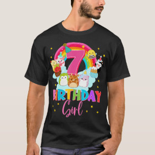 Glücklich 7. Geburtstag Squish Squad Mallow Girls T-Shirt