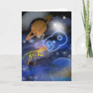 Glücklich 8. Geburtstag Plantet's Boy, Outerspace Karte