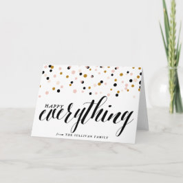 Glücklich alles Feiertags-Karte des Confetti-| Feiertagskarte