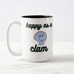 Glücklich als Muschel Zweifarbige Tasse
