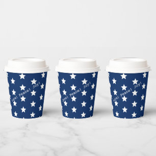 Glücklich! American USA Flag 4. Juli Personalize Pappbecher
