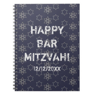 Glücklich Bar Mitzvah! Notizbuch Notizblock
