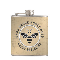 GLÜCKLICH BEED MIR beängstigend Imker Mead Flask