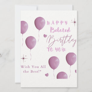 GLÜCKLICH BEGONNEN Geburtstag FÜR SIE Ankündigung