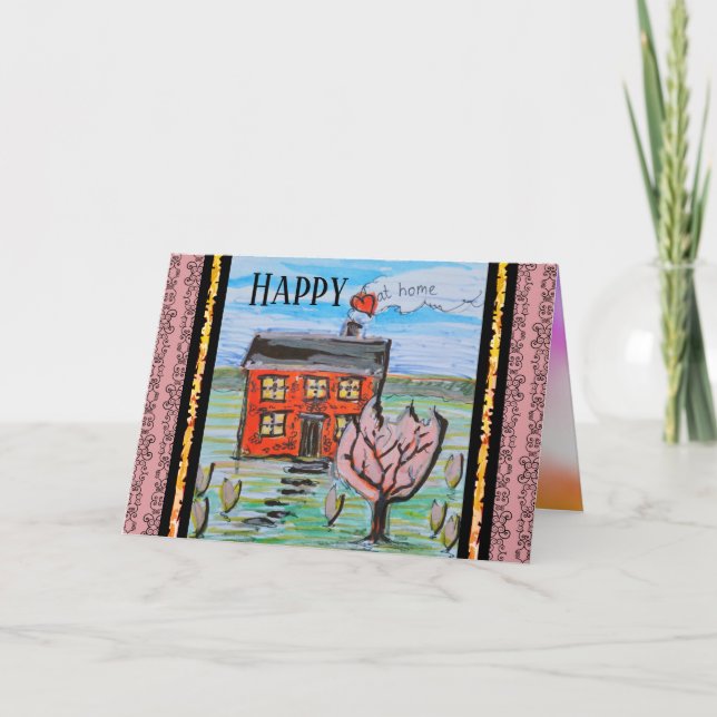 Glücklich bei Zuhause Niedlich House Ankündigung (Vorderseite)