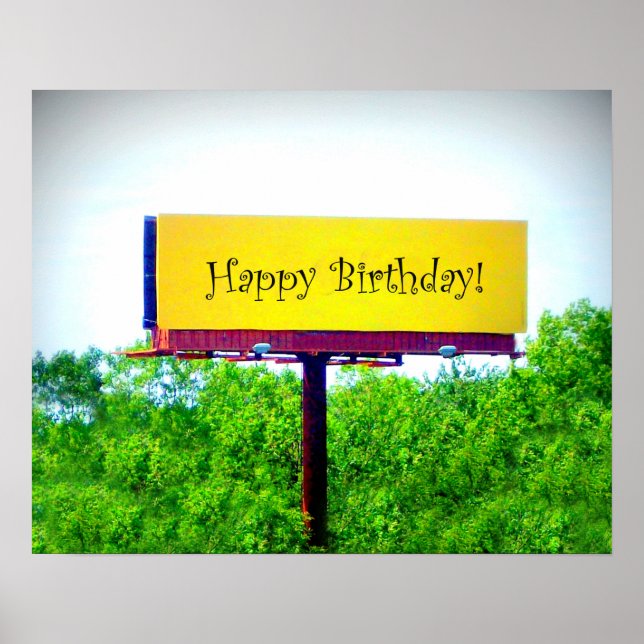 GLÜCKLICH BIRTHDAY BILLBOARD: "Jubilant"_ Poster (Vorne)