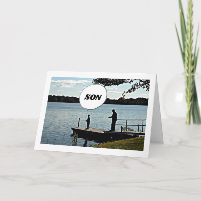 GLÜCKLICH BIRTHTAG ** SON** DURCH DIESE LINIE! KARTE (Vorderseite)