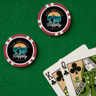 Glücklich bis ans Ende beim Wandern mit meinem Hun Pokerchips