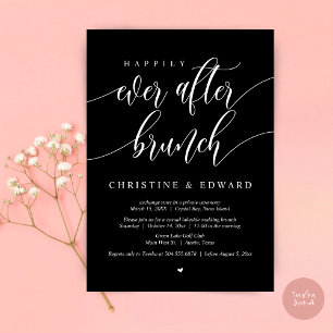 Glücklich bis ans Ende der Flitterwochen Hochzeits Einladung