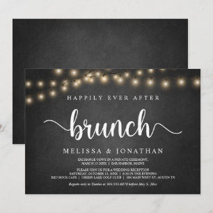 Glücklich bis ans Ende der Zeit-Brunch, Lichterket Einladung