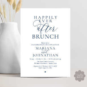 Glücklich bis ans Ende der Zeit Brunch, Moderne el Einladung