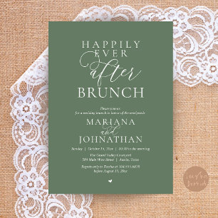 Glücklich bis ans Ende der Zeit Brunch, Moderne el Einladung