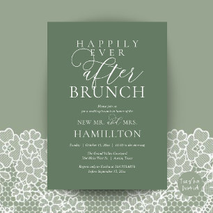 Glücklich bis ans Ende der Zeit - Brunch nach der Einladung